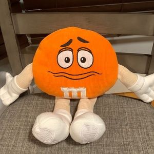 Orange M&M Plush - Corduroy style
